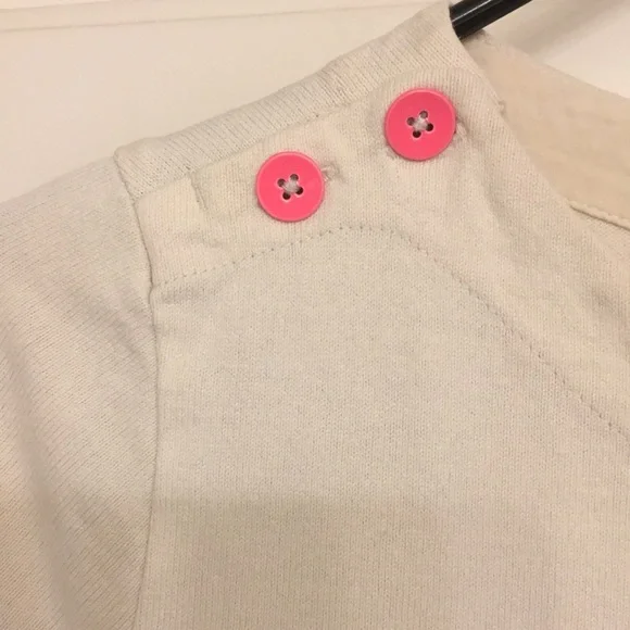 Anthropologie Allihop cream dress with navy stripes size Small - Picture 4 of 7